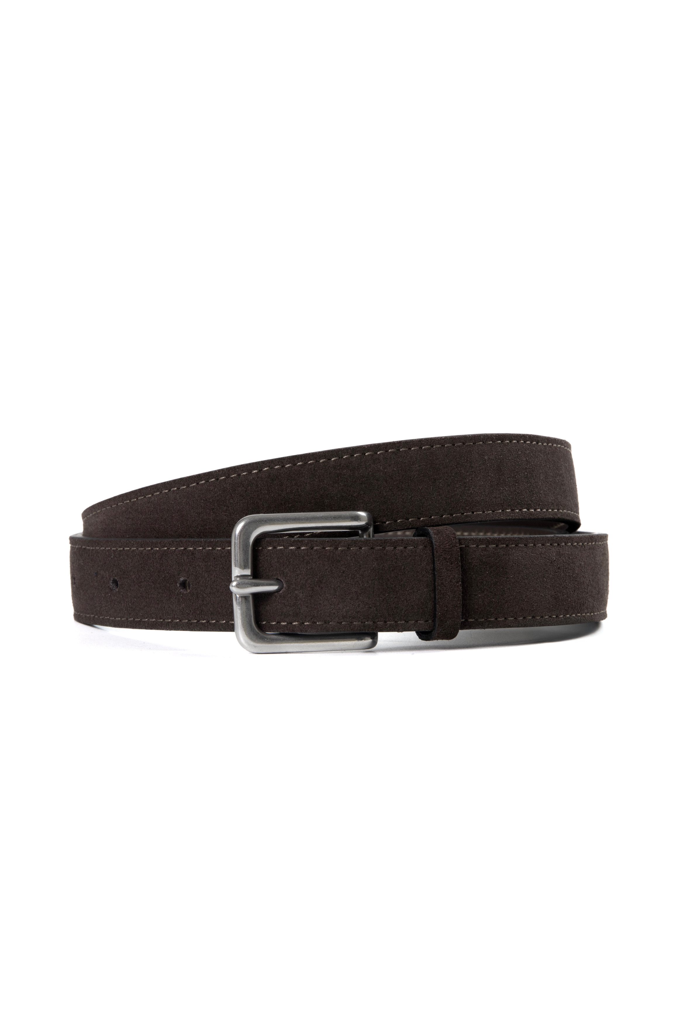 SUEDE BELT - BROWN.