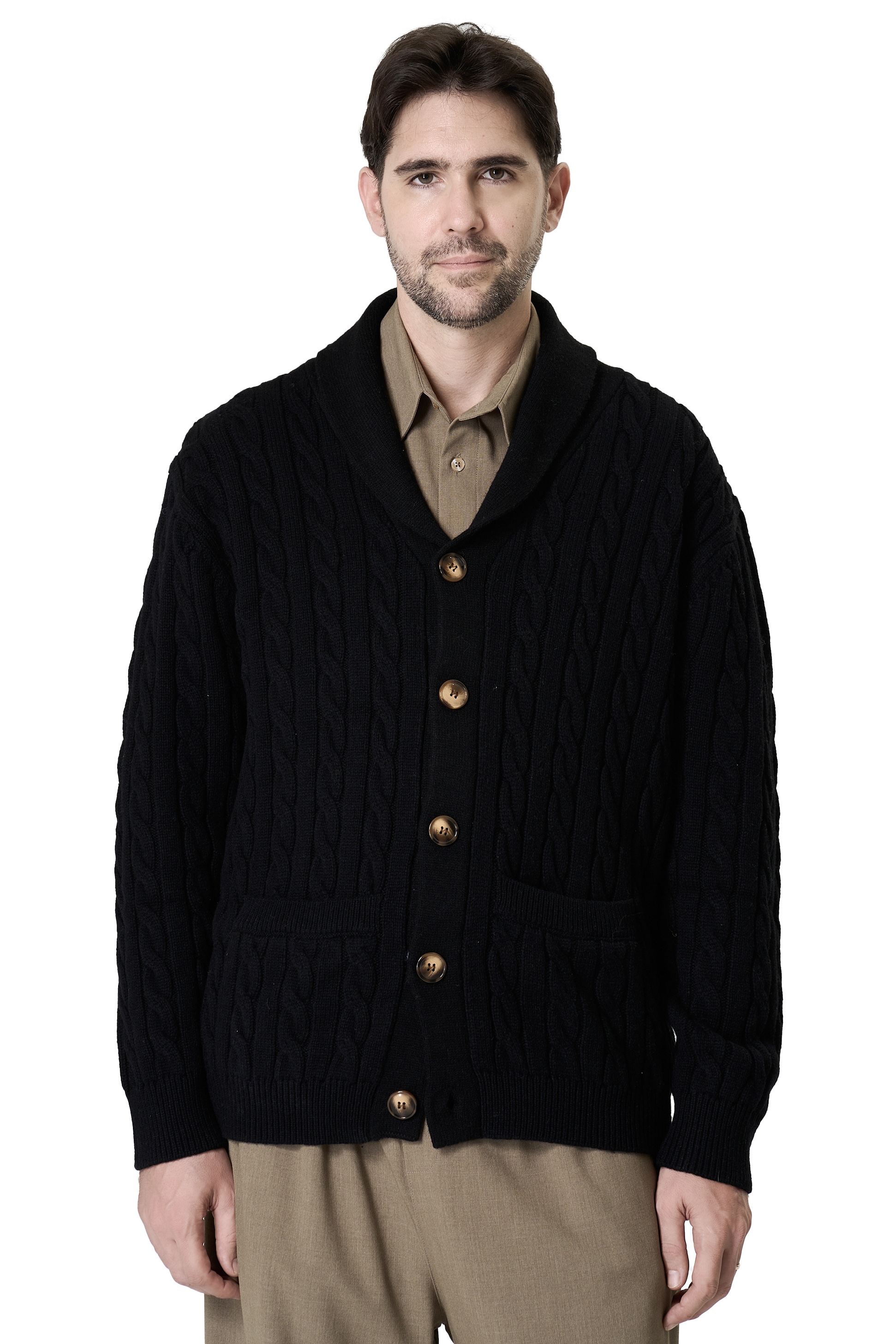 ROWE CARDIGAN - BLACK 