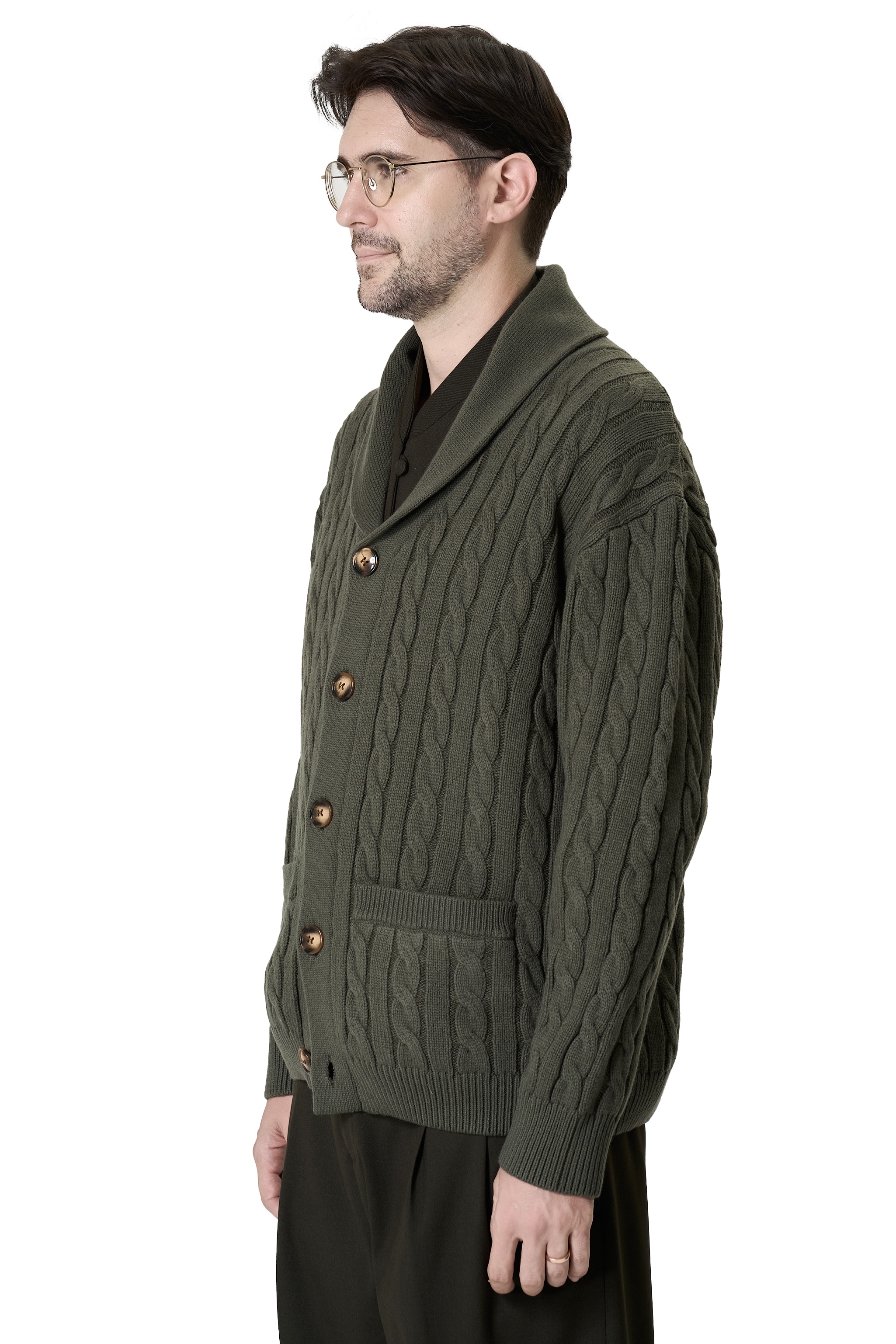 ROWE CARDIGAN - GREEN 