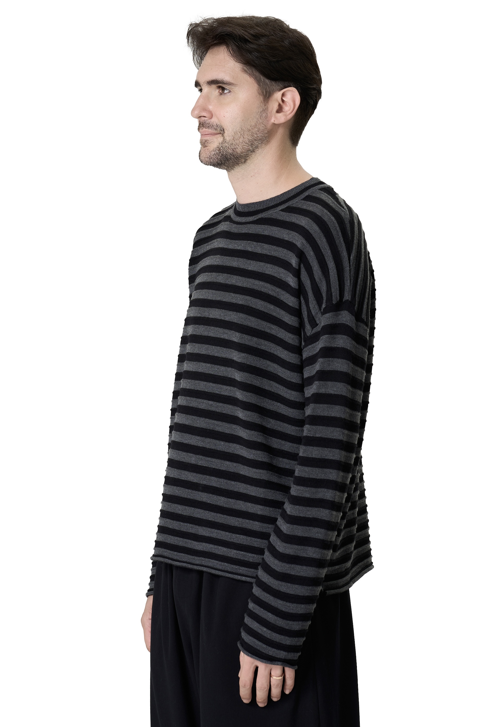 SONI TOP - BLACK AND GREY 