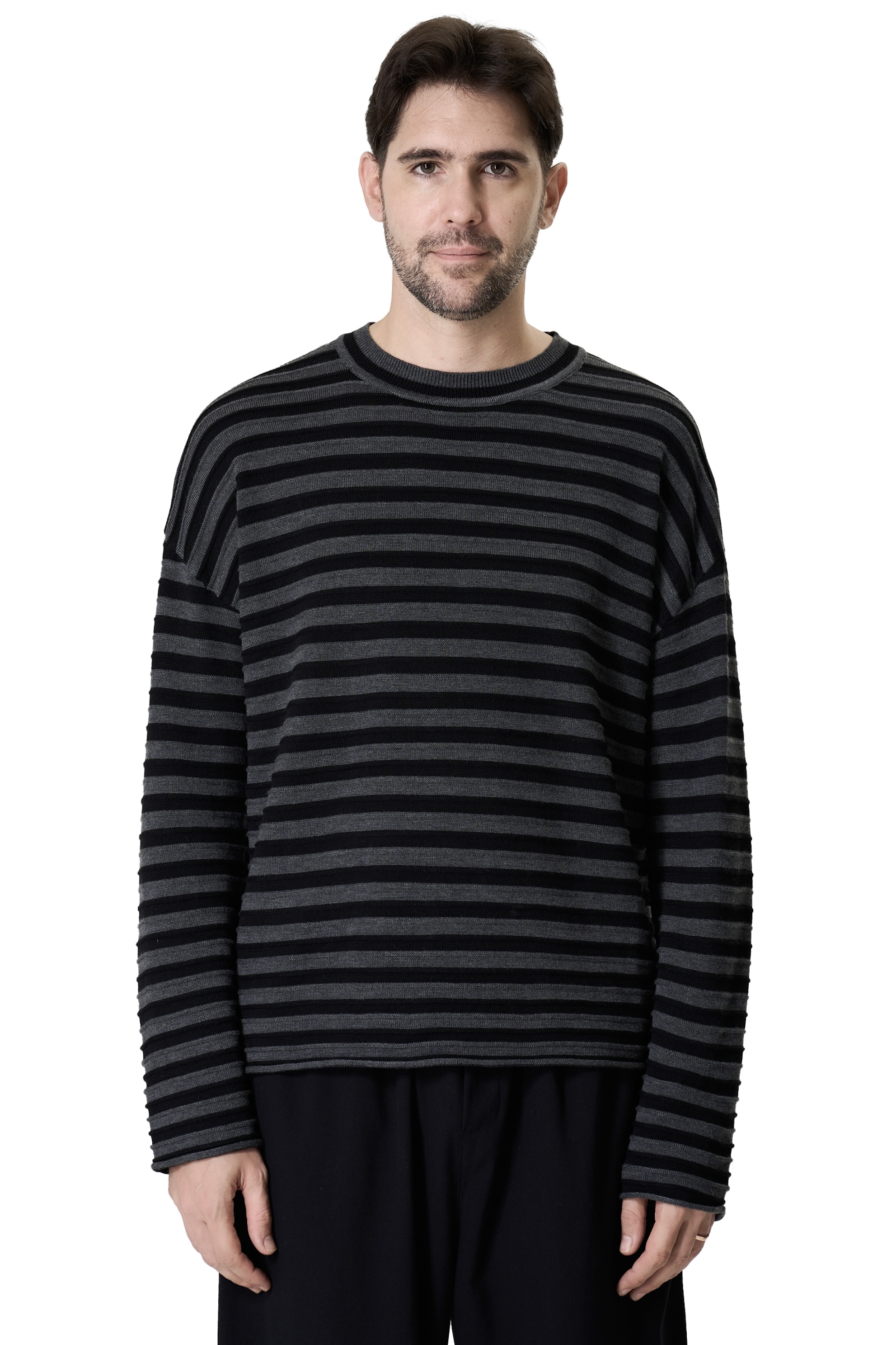 SONI TOP - BLACK AND GREY 