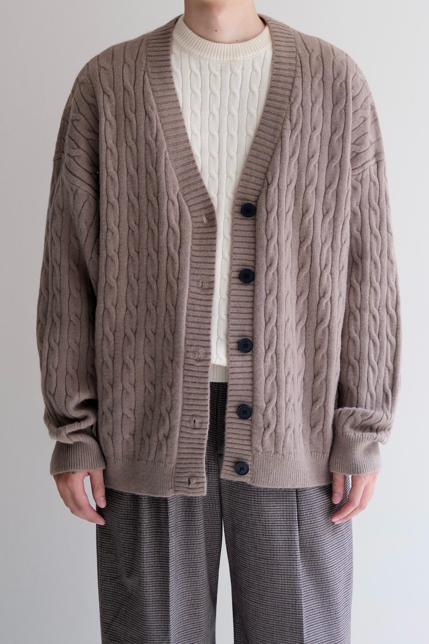 SANDOR CARDIGAN - TAUPE 