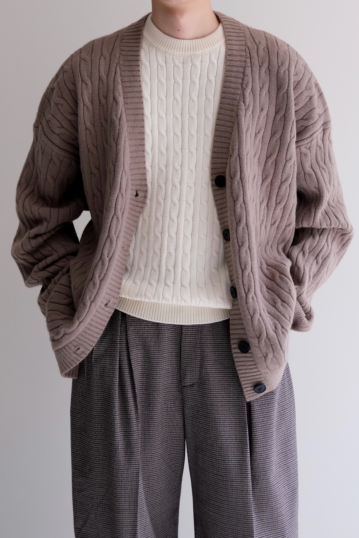 SANDOR CARDIGAN - TAUPE 