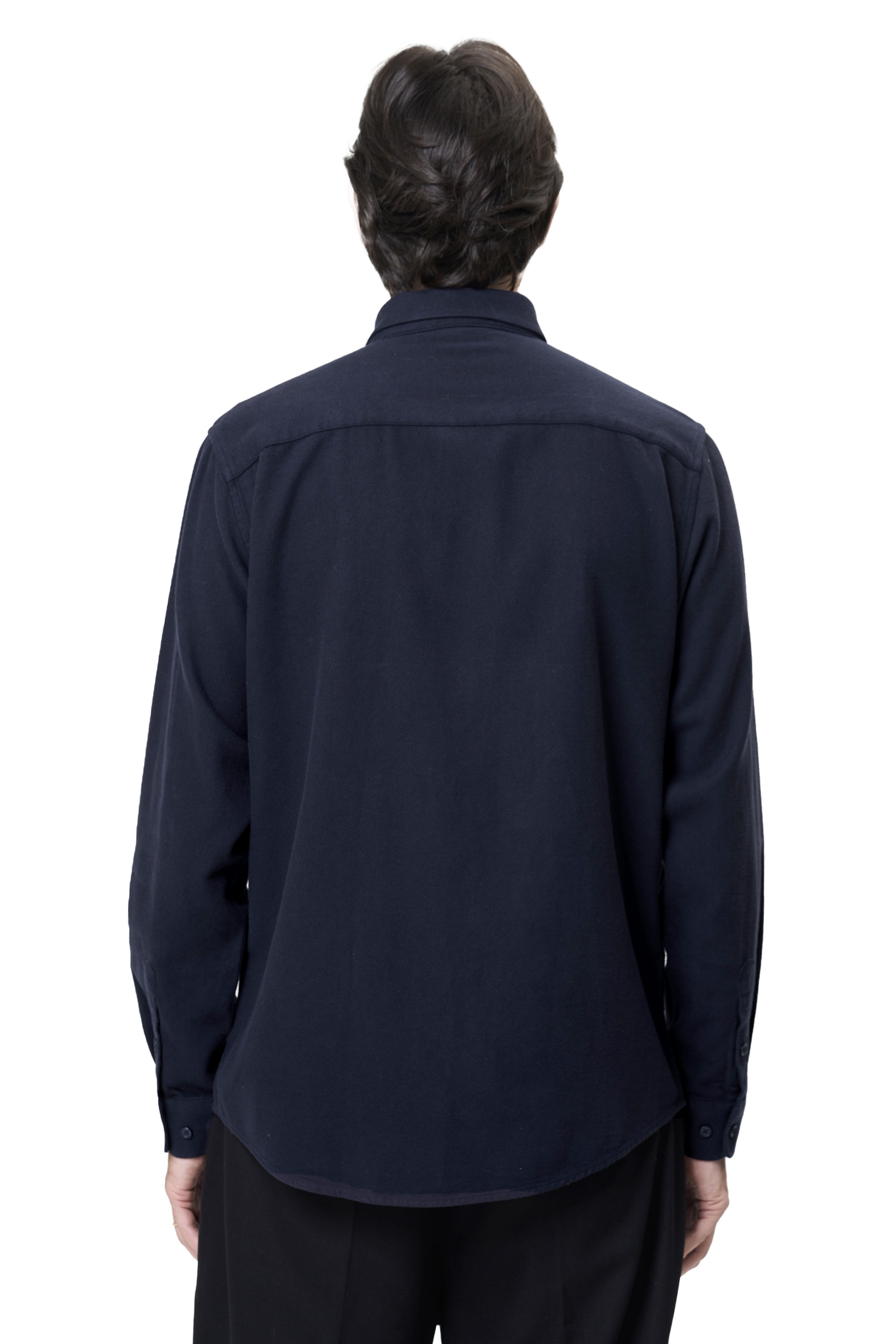 WOODLEN SHIRT - NAVY 