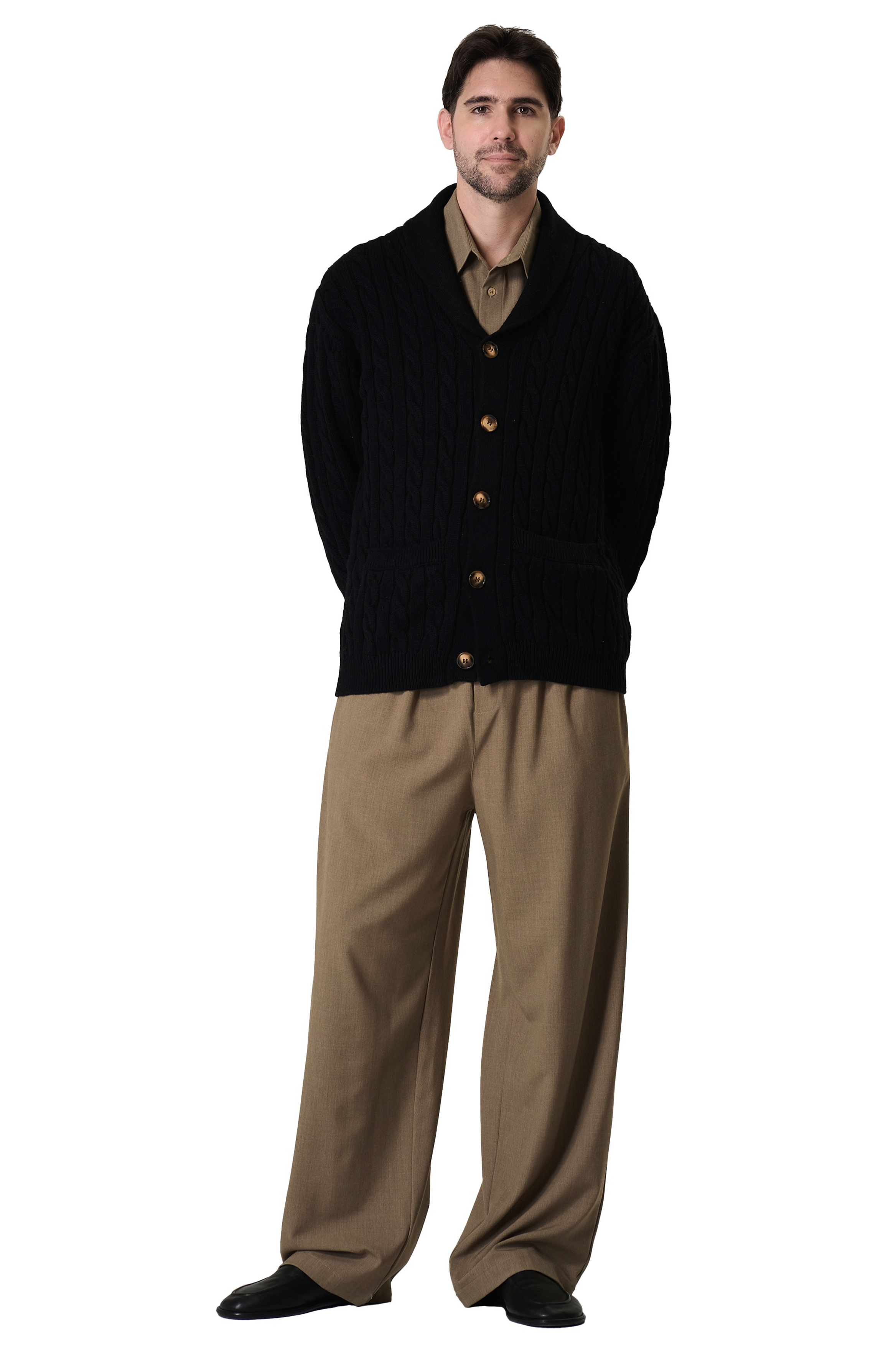 ROWE CARDIGAN - BLACK 