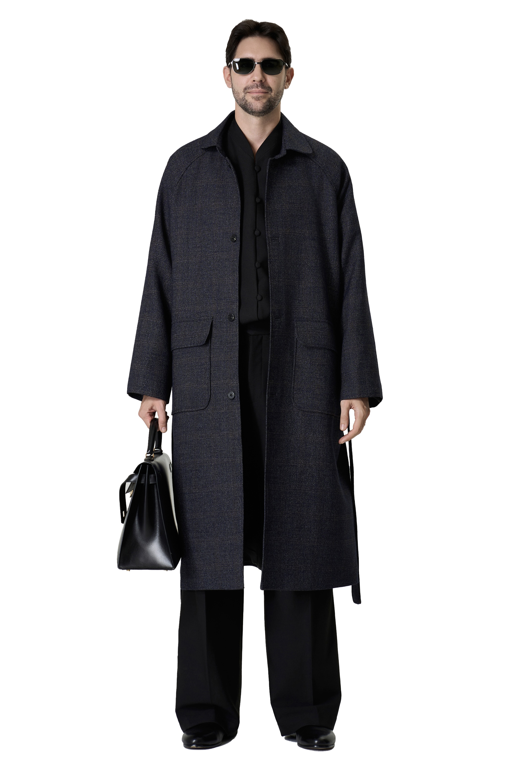 BURNHAM COAT - NAVY 